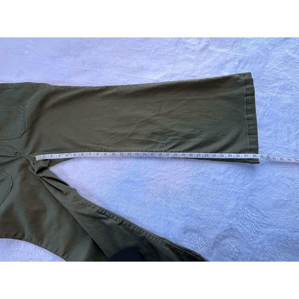 Levi's Super Low Flare Olive Green Jeans Size 31, Wide Flare, Casual - Picture 9 of 11